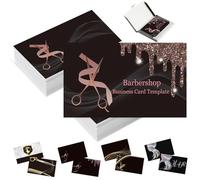Cartes de visite personnalisées avec photo pour petites entreprises personnalisées avec logo et texte 1000 500 200 100 Cartes de visite imperméables imprimables double face - 8,9 x 5,1 cm