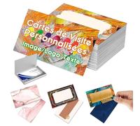 Cartes de Visite Personnalisées, Cartes de Visite Personnalisées Avec Logo/Texte Impression Recto Verso Imperméable 300gms Pour Entreprises, Petites Entreprises