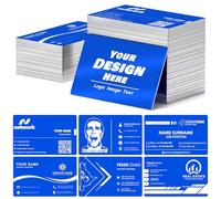 Cartes de visite personnalisées en métal, 20 à 500 cartes de visite personnalisées, carte de visite en aluminium double face de 0,45 mm avec logo/code QR, cartes VIP d'entreprise personnalisées pour