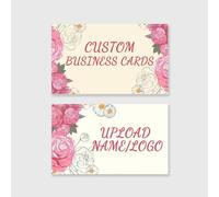 Cartes de visite personnalisées personnalisables avec logo et texte photo, Tarjetas Para Negocio Personalizadas, carte de remerciement personnalisée, impression recto verso 100/200/500/1000