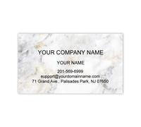 Cartes de visite premium personnalisees 100 PCS Couleur complete - Imprime sur du papier mat classique 14pt (114 lb 308gsm) (marbre simple) fabri