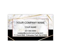 Cartes de visite premium personnalisees 100 PCS Couleur complete - Imprime sur papier mat classique 14pt (114 lb 308gsm) (moitie en marbre) fabri