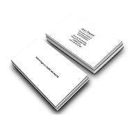 Cartes de visite premium personnalisées (85x55mm), papier haut de gamme, impression de qualité supérieure, haute qualité, cartes d'affaires pour entreprises, business, startups & privé (Centre blanc)