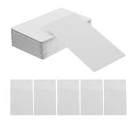 Cartes de Visite Vierges en Aluminium Blanc 100 Pièces pour Sublimation