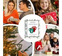 Cartes de voeux de Noël | Livre De Veux De Joyeux Noël | Fête D'hiver Femme Homme Père Mère,Collègues Famille Contributeurs