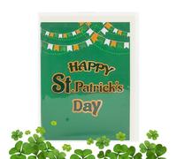 Cartes de Voeux Fête de la Saint-Patrick | Cartes de Vœux 3D pour la Saint-Patrick - Pop-Up pour Fête Irlandaise,Pour Femmes Mères Filles Sœurs Épouses Fils Amis Pères Garçons Maris Fêtes École
