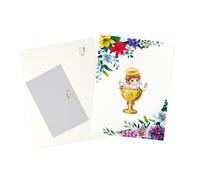 Cartes de vœux 3D à rabat - Cadeau de baptême - Cadeau de souvenir de baptême pour parrain, famille, amis