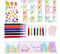 Cartes de vœux à colorier pour - Set de papier arc-en- à gratter | Feuilles de coloriage amusantes pour garçons et filles | Artisanat de bricolage pour anniversaires, vacances, Halloween