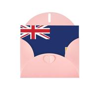 Cartes de vœux avec enveloppe rose avec motif unique du drapeau des îles Turques et Caïques pour écrire vos bénédictions pour diverses fêtes