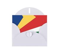 Cartes de vœux avec enveloppes, drapeau des Seychelles, cartes de remerciement vierges pour toutes les occasions