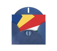 Cartes de vœux avec enveloppes, drapeau des Seychelles, cartes de remerciement vierges pour toutes les occasions