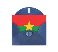 Cartes de vœux avec enveloppes, drapeau du Burkina Faso, cartes de remerciement vierges pour toutes les occasions