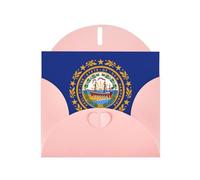 Cartes de vœux avec enveloppes, drapeau du New Hampshire, cartes de remerciement vierges pour toutes les occasions