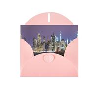 Cartes de vœux avec enveloppes, impression de la ville de New York, cartes de remerciement vierges pour toutes les occasions
