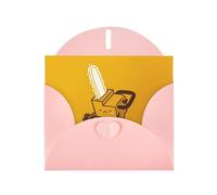 Cartes de vœux avec enveloppes, joli imprimé scie à chaîne pleurante, cartes de remerciement vierges pour toutes les occasions