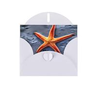 Cartes de vœux avec enveloppes, motif étoiles de mer, vacances, anniversaire, mariage et toutes les occasions