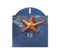 Cartes de vœux avec enveloppes, motif étoiles de mer, vacances, anniversaire, mariage et toutes les occasions