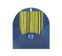 Cartes de vœux avec enveloppes - Motif zeste de citron - Avec enveloppes - Avec boucle d'amour verticale - Papier nacré vierge - Emballage de vacances