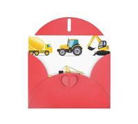 Cartes de vœux avec impression camion de machines lourdes - Cartes de remerciement pour fêtes festives