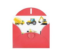 Cartes de vœux avec impression camion de machines lourdes - Cartes de remerciement pour fêtes festives