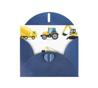 Cartes de vœux avec impression camion de machines lourdes - Cartes de remerciement pour fêtes festives