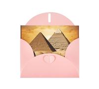 Cartes de vœux de l'Égypte ancienne avec enveloppes, design unique, cartes vierges de 10,2 x 15,2 cm, cartes pop-up pour toutes les occasions, carte d'anniversaire de mariage