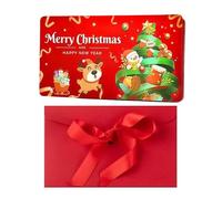 Cartes de vœux de Noël à 6 emplacements pour l'hiver | Porte-billets pour le Nouvel An, décoration de fête pour amoureux, famille, amis, femmes, hommes, garçons et filles