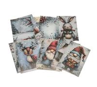 Cartes De Vœux De Noël En Lot - 20 Pièces De Cartes Postales Mignonnes Et Variées, De Noël Élégantes - Pour Partage De Messages Adulte Étudiant Ami Famille Fille Professeur Action De Grâce Fête