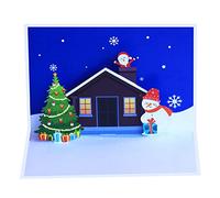 Cartes de vœux de Noël pour cartes de vœux de Noël faites à la main pour les nouvelles cartes de vœux Y Merry Card avec enveloppes et autocollants