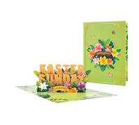 Cartes de vœux de Pâques 3D - Sculpture en papier pop-up, correspondance de célébration du printemps à collectionner | Expression d'appréciation pour l'échange saisonnier dans les relations entre la c