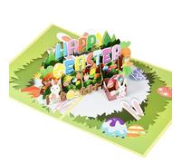 Cartes de vœux de Pâques pop-up 3D, carte cadeau de Pâques avec enveloppes, cartes lapin pour enfants