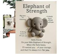 Cartes de vœux de poche | Collection d'encouragement | Symbole d'espoir souvenir d'éléphant - pour adolescente, femme, mère, dame, bureau, bibliothèque, table de chevet, lieu de travail