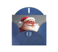 Cartes de vœux élégantes avec enveloppes, motif Père Noël, anniversaire, Noël, Saint-Valentin