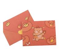 Cartes de vœux en forme d'animal de dessin animé, carte postale, carte postale, carte postale, carte postale, adorable ours, lapins, mémos