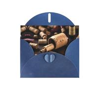 Cartes de vœux en liège avec imprimé bouteille de vin - Cartes de remerciement, cartes d'invitation pour fêtes festives