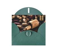Cartes de vœux en liège avec imprimé bouteille de vin - Cartes de remerciement, cartes d'invitation pour fêtes festives