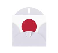 Cartes de vœux en papier nacré avec drapeau japonais - Cartes d'invitation de remerciement pour célébrations festives