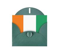 Cartes de vœux en papier nacré Drapeau de la Côte d'Ivoire - Cartes d'invitation de remerciement pour célébrations festives