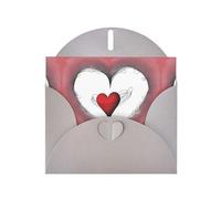 Cartes de vœux en papier nacré gris 10,2 x 15,2 cm YYHHAOFA Have a loving heart pour Noël, anniversaire, anniversaire de mariage et invitations de fête