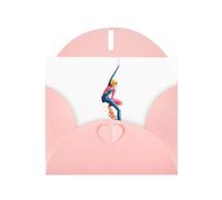 Cartes de vœux en papier nacré rose 10,2 x 15,2 cm YYHHAOFA Excellent motif planeur Cartes de vœux pour Noël, anniversaire, anniversaire de mariage et invitations de fête