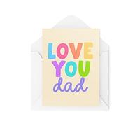 Cartes de vœux fantaisie amusantes | Love You Dad | Anniversaire Fête des Pères Dad Dad Thinking Of You Bannter Funny Joke | CBH1293