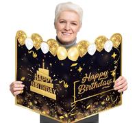 Cartes de vœux géantes - Carte d'anniversaire géante - 53 x 38 cm - Cartes de vœux d'anniversaire - Alternative au livre d'or géante - Cadeau d'anniversaire