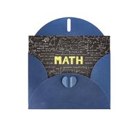 Cartes de vœux imprimées mathématiques avec enveloppes, vacances, anniversaire, mariage et toutes les occasions