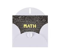 Cartes de vœux imprimées mathématiques avec enveloppes, vacances, anniversaire, mariage et toutes les occasions