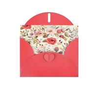 Cartes de vœux modernes à imprimé floral avec enveloppes, vacances, anniversaire, mariage et toutes les occasions