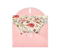 Cartes de vœux modernes à imprimé floral avec enveloppes, vacances, anniversaire, mariage et toutes les occasions