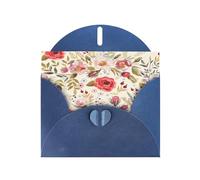 Cartes de vœux modernes à imprimé floral avec enveloppes, vacances, anniversaire, mariage et toutes les occasions