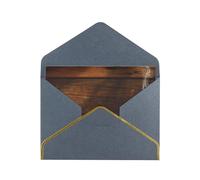 Cartes de vœux personnalisées avec enveloppes pour tasse à café et grains de café - Cinq couleurs élégantes, cartes vierges à bords dorés, convient pour toutes les occasions