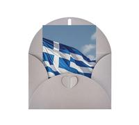 Cartes de vœux vierges 10 x 15 cm Drapeau grec Carte de vœux pliante vierge Cartes de vœux avec enveloppes Carte de remerciement Carte vierge pour toutes les occasions