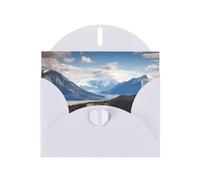 Cartes de vœux vierges à motif paysage de montagne pour anniversaires, Saint-Valentin, fêtes, mariages, 10,2 x 15,2 cm, enveloppe blanche